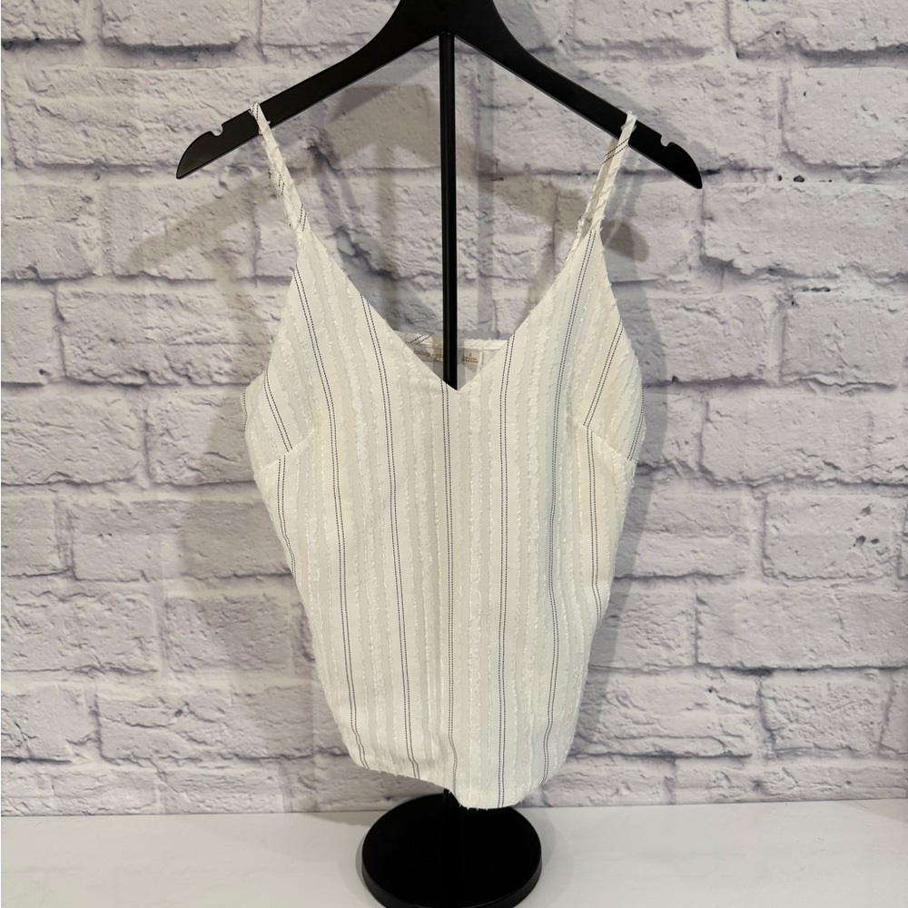 bishop + young White Striped Camisole S